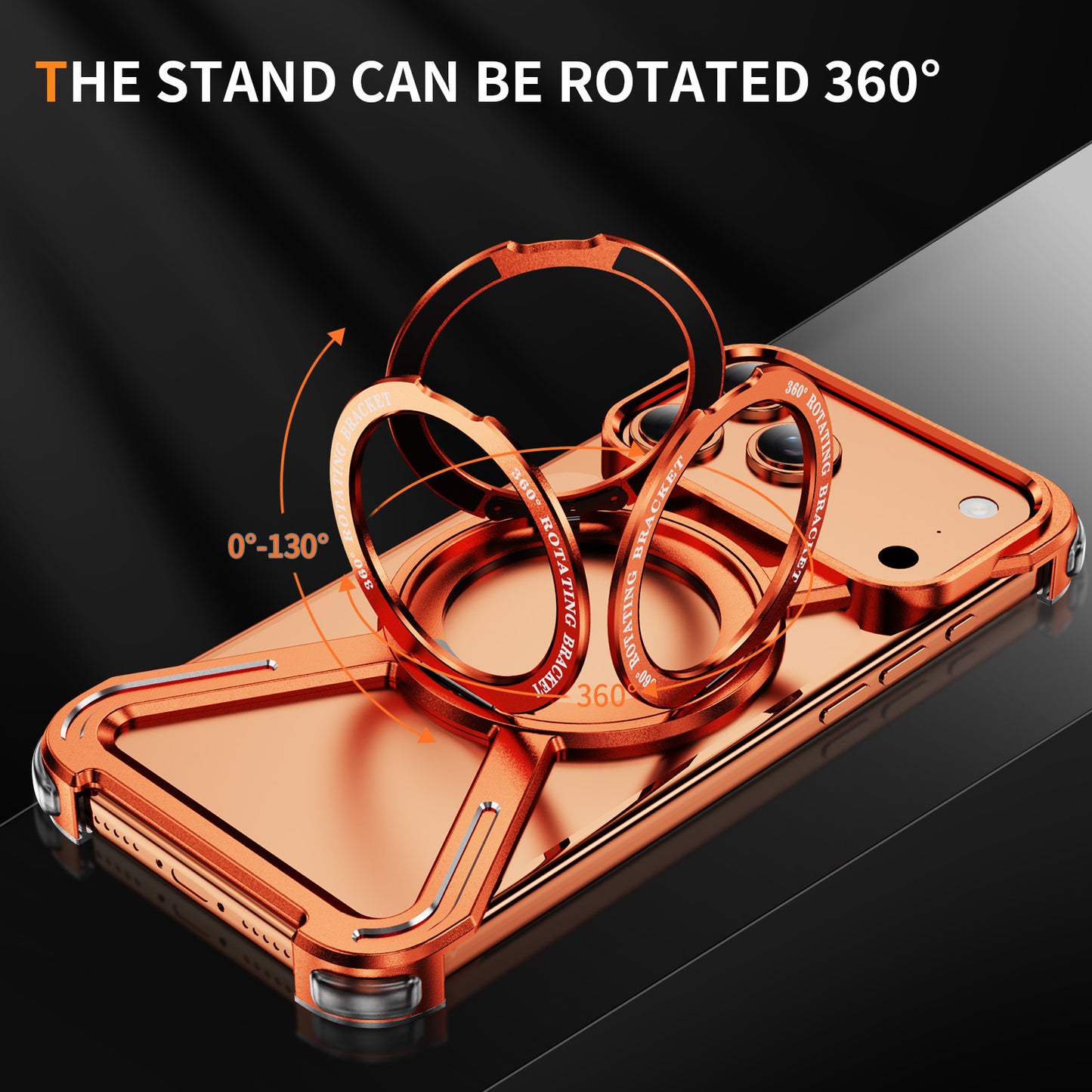 Armor King Harness MagSafe Pivot Ring Stand Air Cushion Metal Case Cover