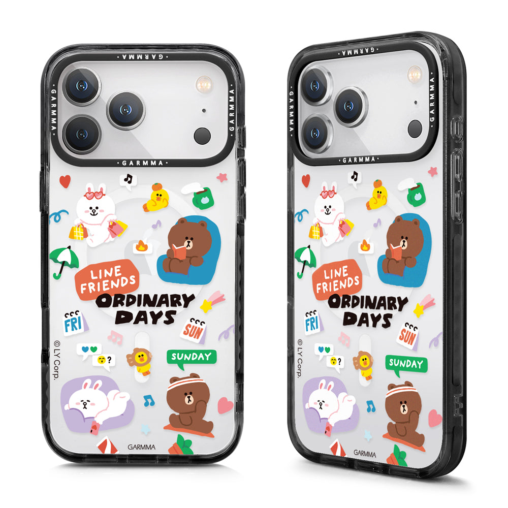 GARMMA Line Friends Ordinary Days MagSafe Premium Military Grade Drop Tested Impact Case Cover