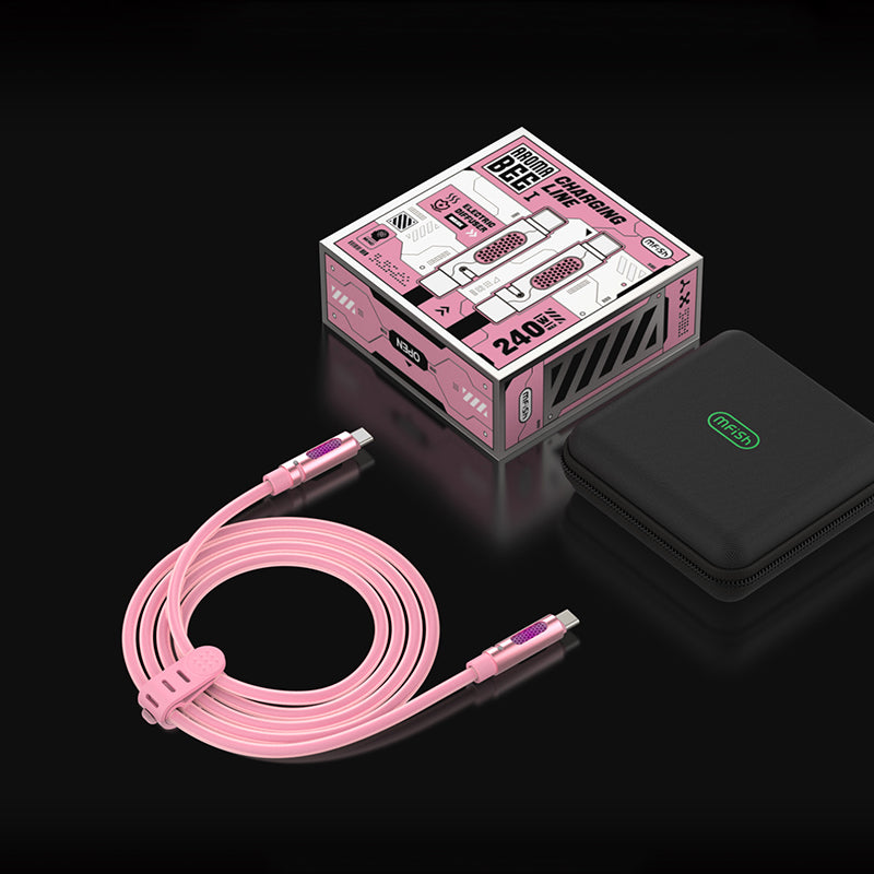 MfiSh Aroma Bee 240W Type-C to Type-C Aromatherapy Data Cable Charging Line