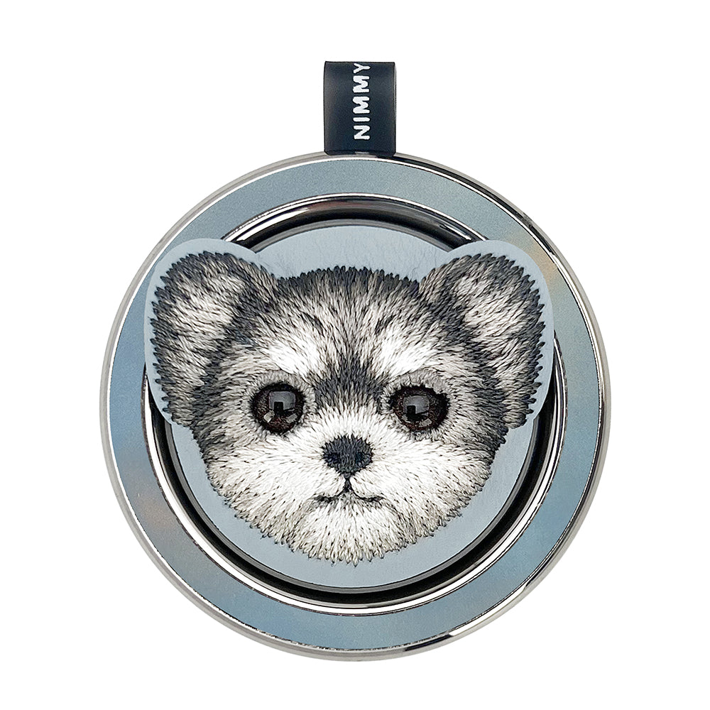 Nimmy Big Eyes Cute Pets 3D Embroidery Magnetic Bracket Phone Holder