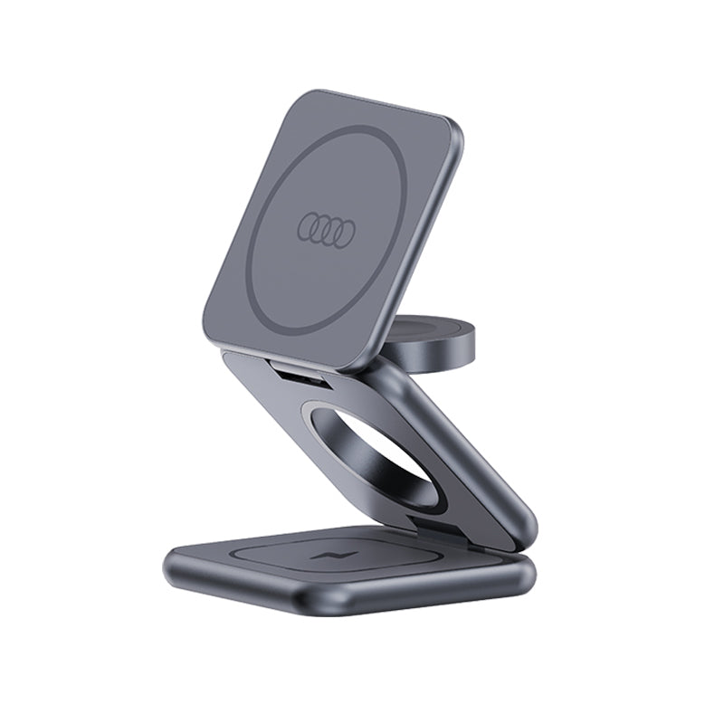 AUDI 3-in-1 Foldable & Portable Magnetic Wireless Charger