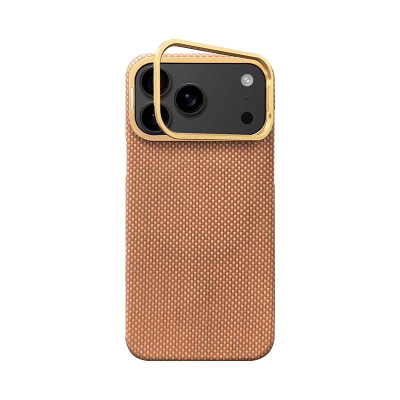 Armor King MagSafe Aramid Fiber Lens Stand Non-Slip Slim Light Case for Apple iPhone 17 series