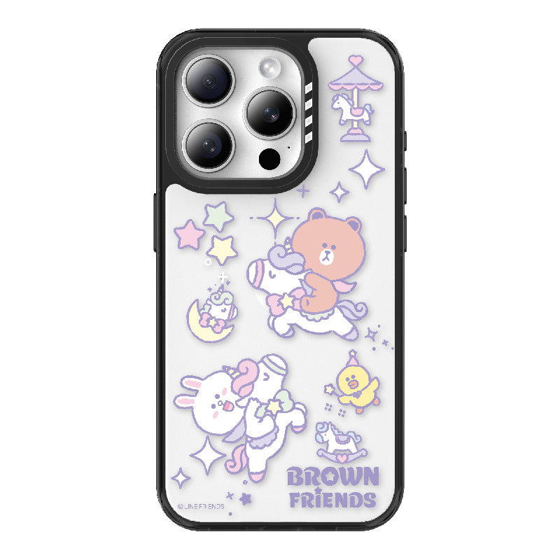 Line Friends Unicorn MagSafe Black-edged Shockproof Case Cover