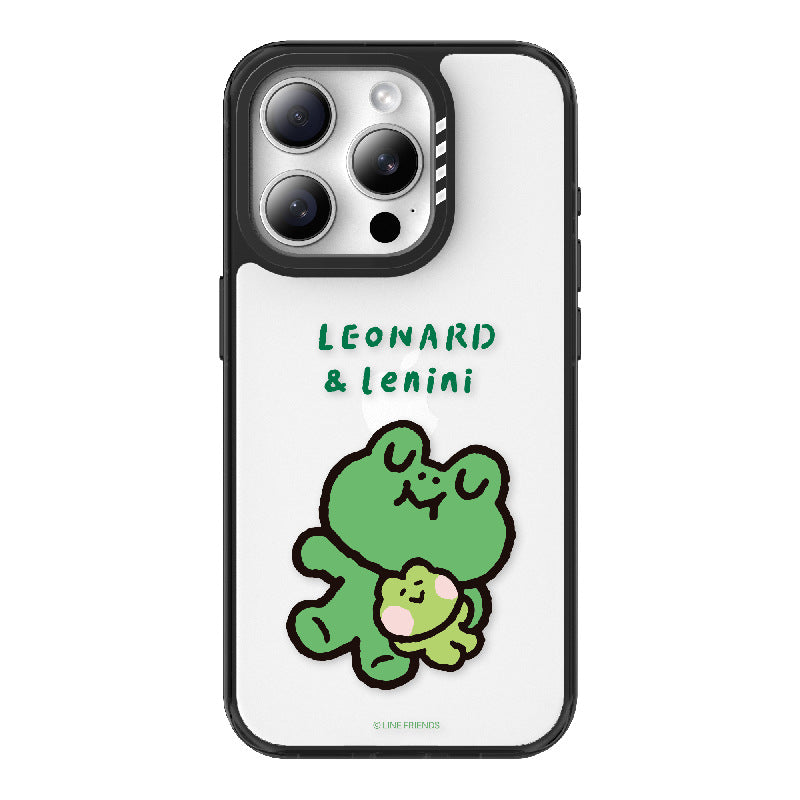 Line Friends Leonard & Lenini MagSafe Black-edged Shockproof Case Cover