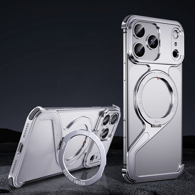 Armor King Z Shell MagSafe Pivot Ring Stand Air Cushion Metal Case Cover