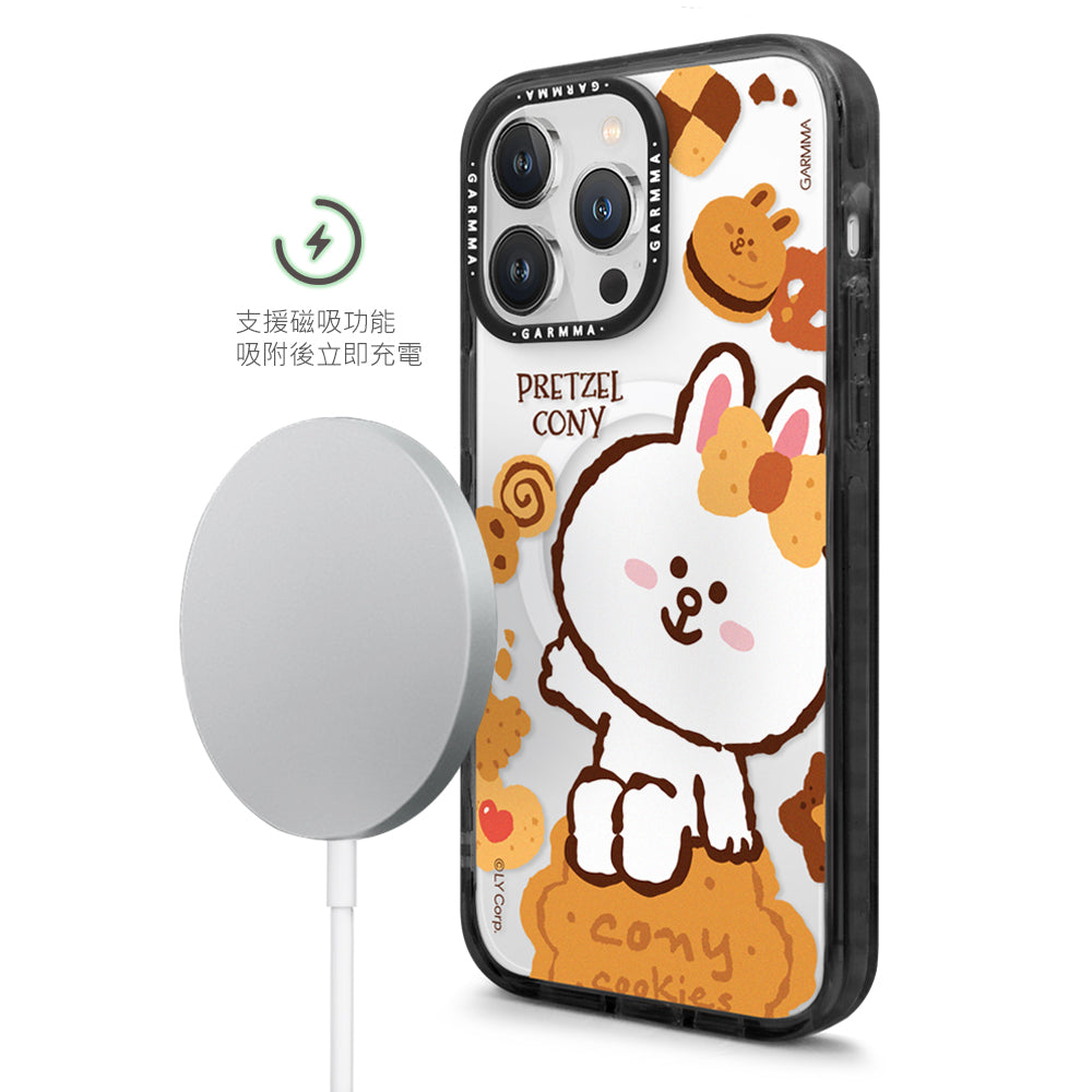 GARMMA Line Friends Cookies MagSafe Premium Military Grade Drop Tested Impact Case Cover