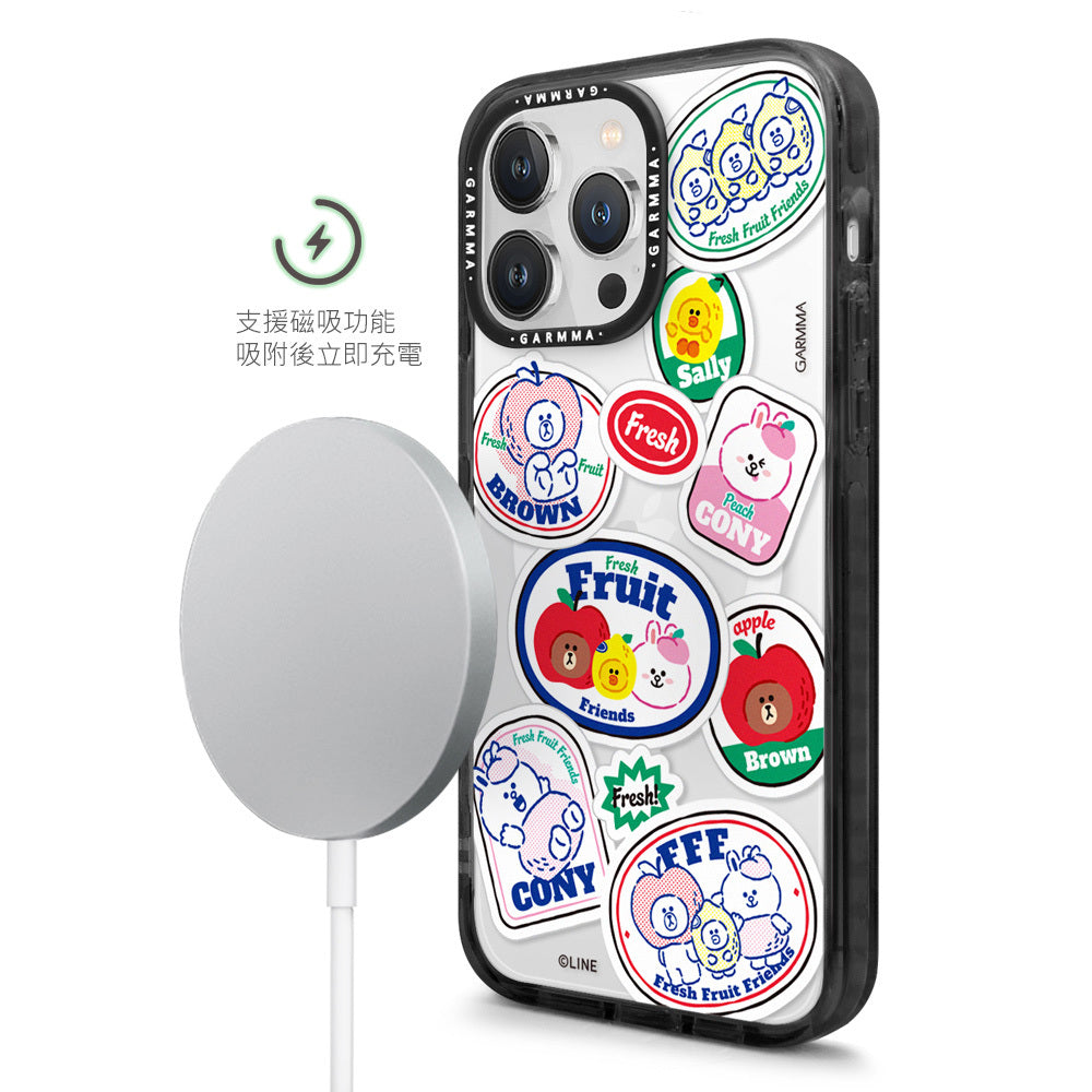 GARMMA Line Friends MagSafe Premium Military Grade Drop Tested Impact Case Cover