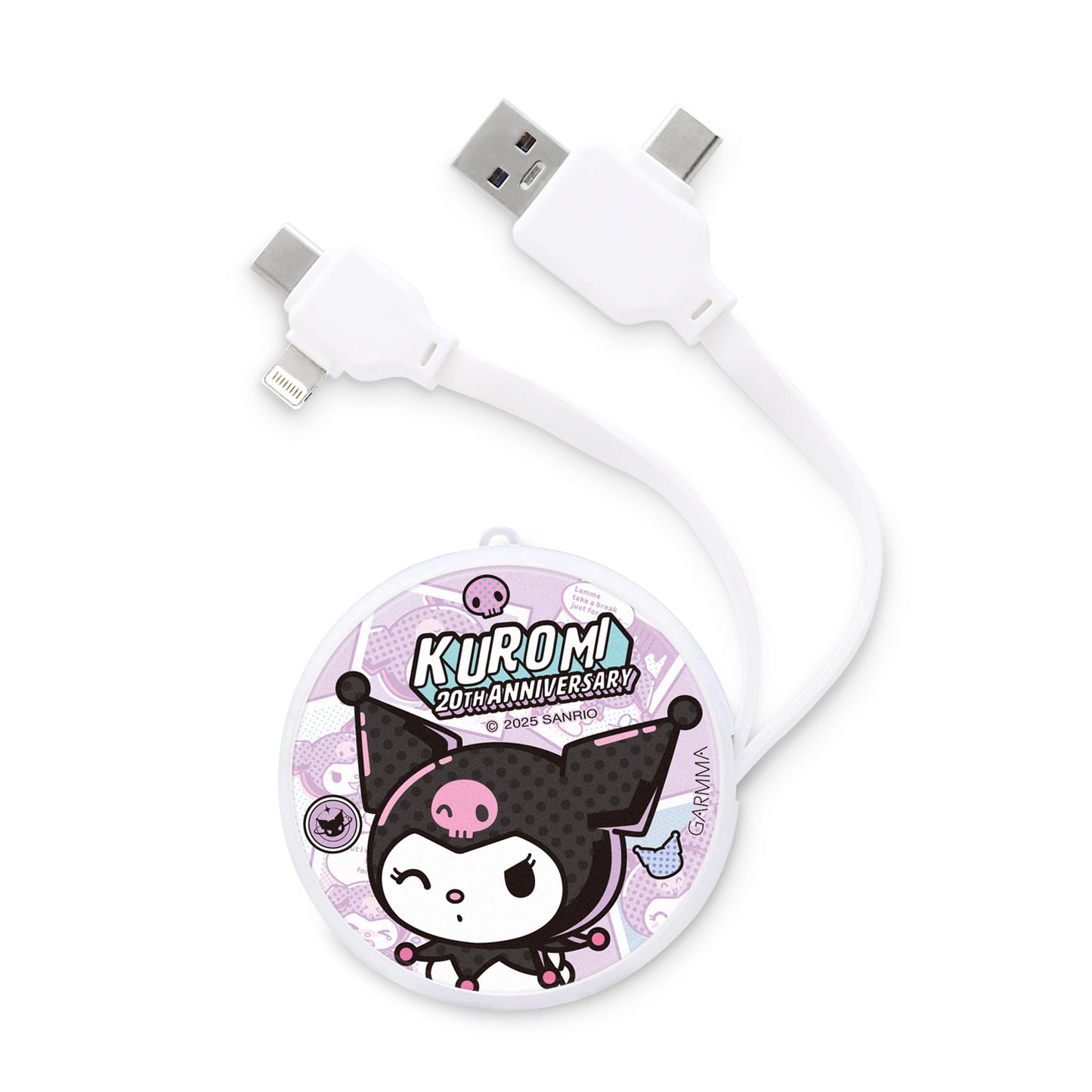 GARMMA Sanrio Characters 50th Anniversary PD Fast Charge Lightning+Type-C Extracted Extension Cable