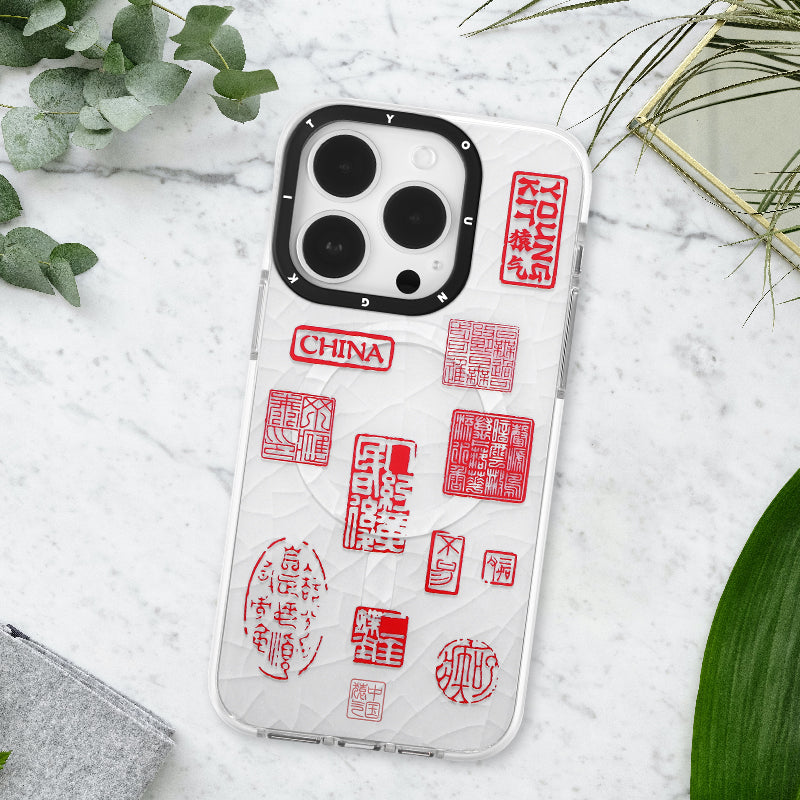 YOUNGKIT Porcelain MagSafe Slim Thin Matte Anti-Scratch Back Shockproof Cover Case