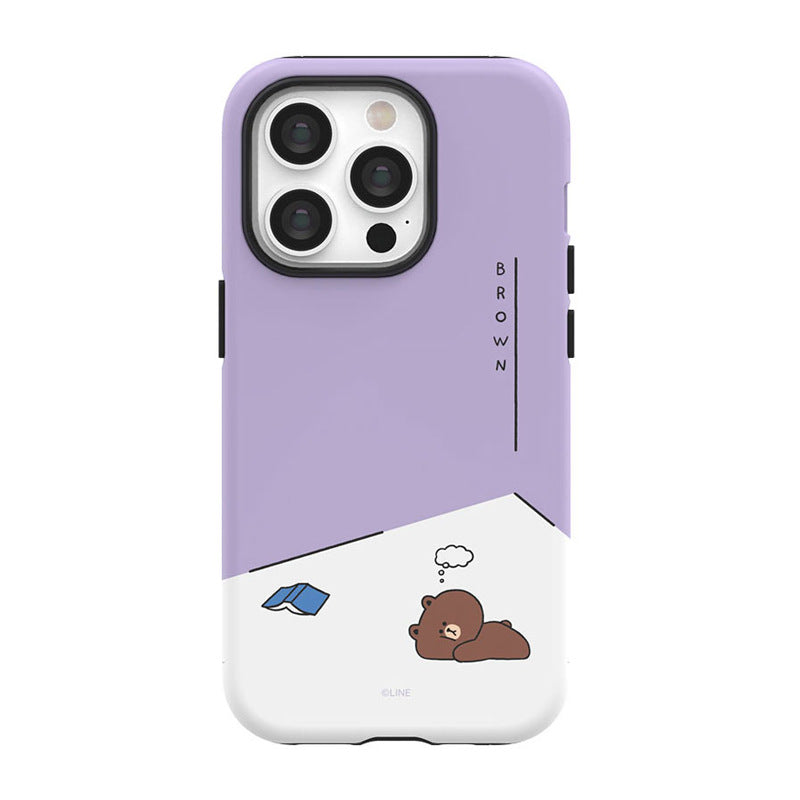 Line Friends Piece of Peace Dual Layer TPU+PC Shockproof Guard Up Combo Case Cover