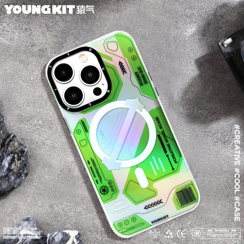 YOUNGKIT Metaverse MagSafe Slim Thin Matte Anti-Scratch Back Shockproof Cover Case