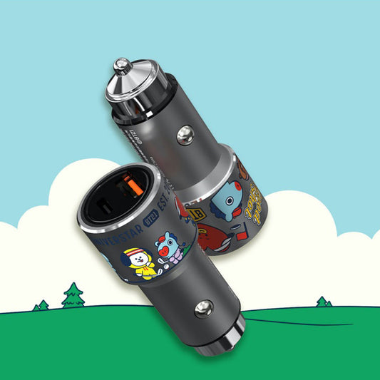 BT21 Hole in One 38W Fast Charging Car Charger