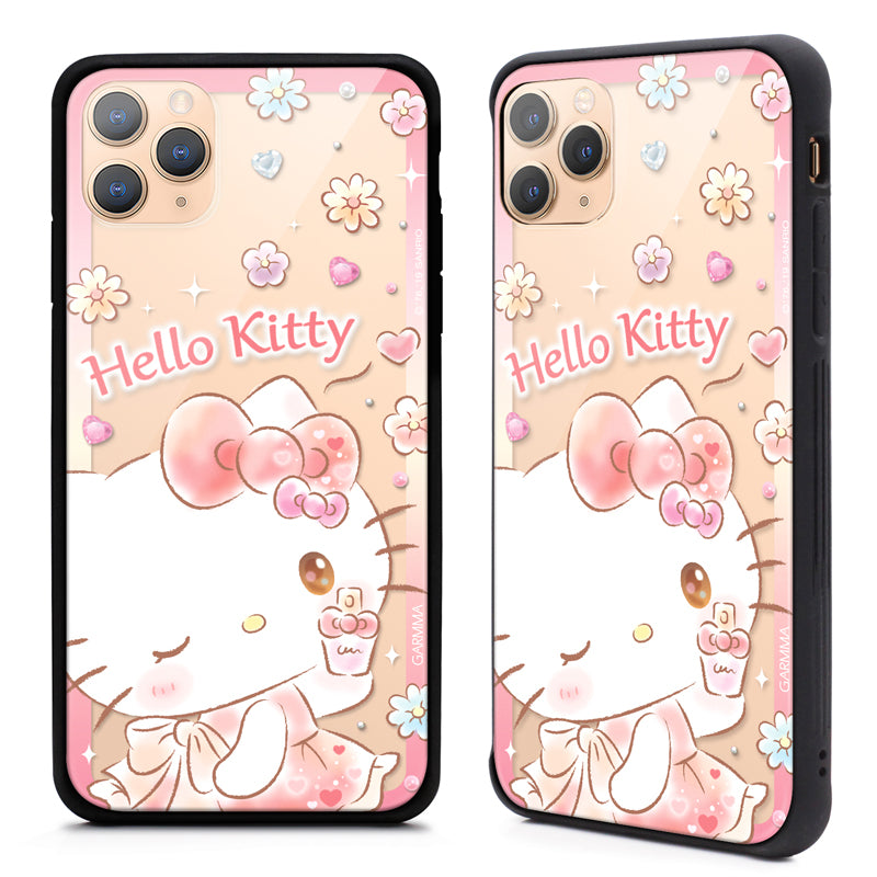 GARMMA Little Twin Stars & My Melody Tempered Glass Back Case Cover for Apple iPhone 11 series