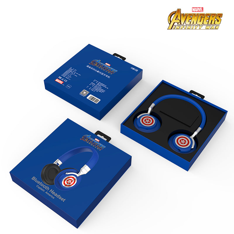 Marvel Captain America Stereo Over Ear Sports Wireless Bluetooth Headset