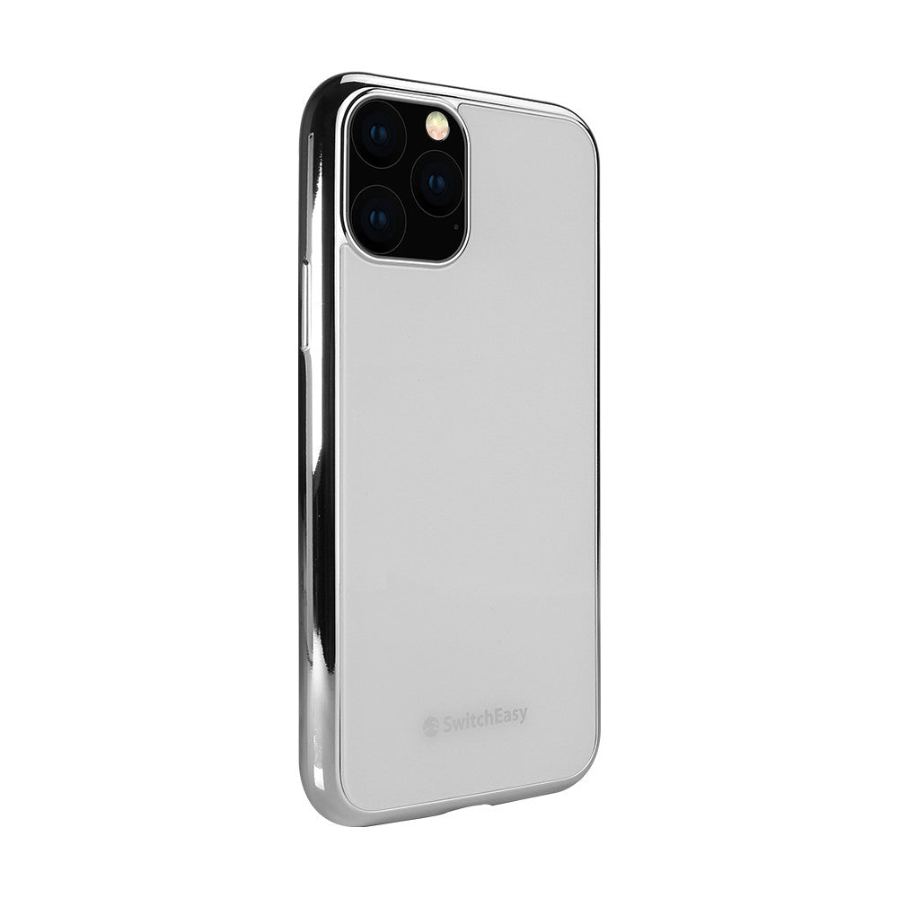 SwitchEasy Glass Edition Tempered Glass Back Cover Vacuum Plating Frame Bumper Hybrid Case