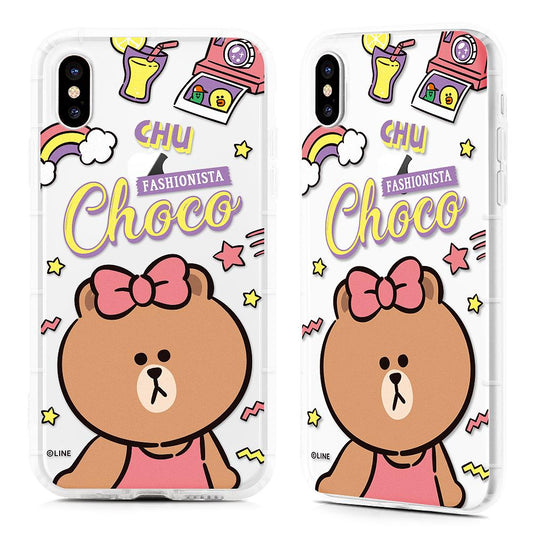 GARMMA Line Friends Beauty Choco Soft Back Cover Case for Apple iPhone XS Max