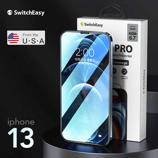 SwitchEasy Full Coverage 9H Hardness Tempered Glass Screen Protector
