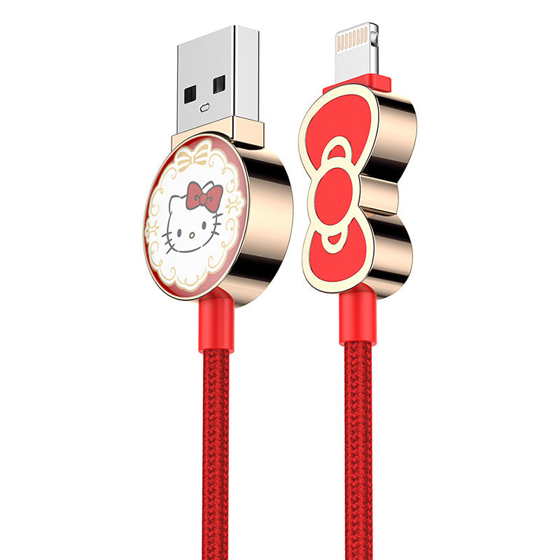 UKA Hello Kitty 3D Zinc Alloy Hybrid Electroplating Type-C Cable
