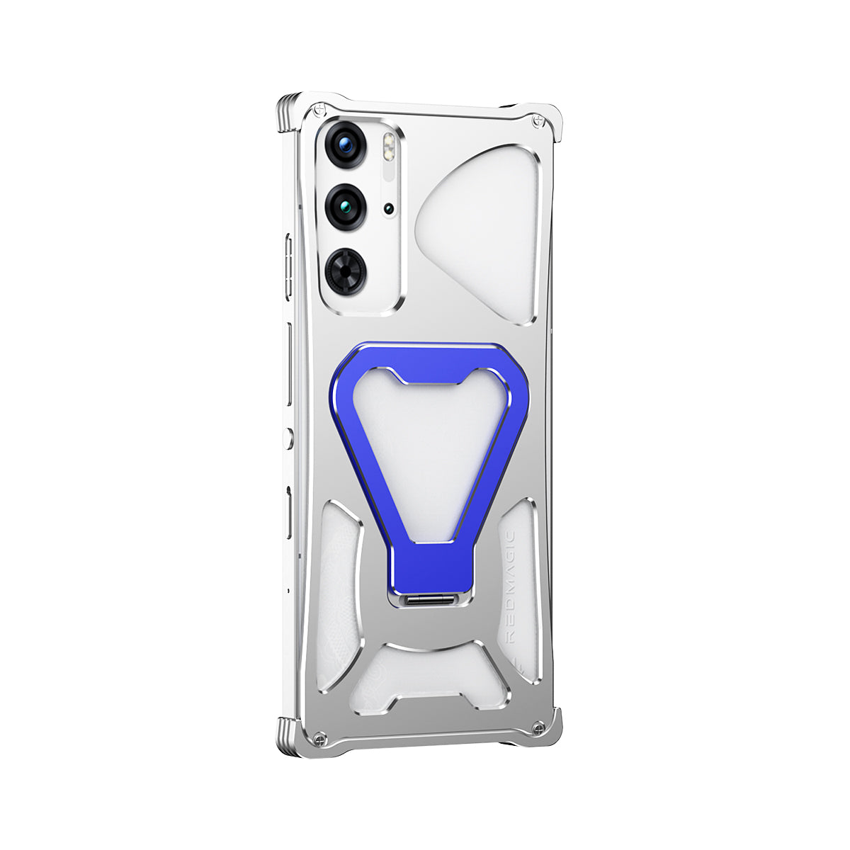 iy Bicolor Transformers Shockproof Aluminum Alloy Kickstand Metal Case Cover