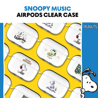 Snoopy Clear Slim Apple AirPods Case Cover