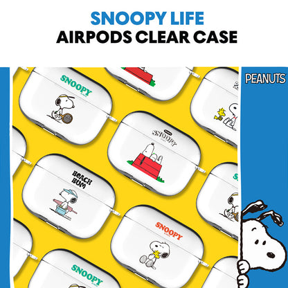 Snoopy Clear Slim Apple AirPods Case Cover