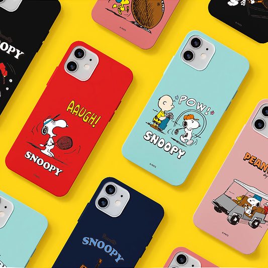 Peanuts Snoopy Liquid Silicone Soft Color Jelly Case Cover