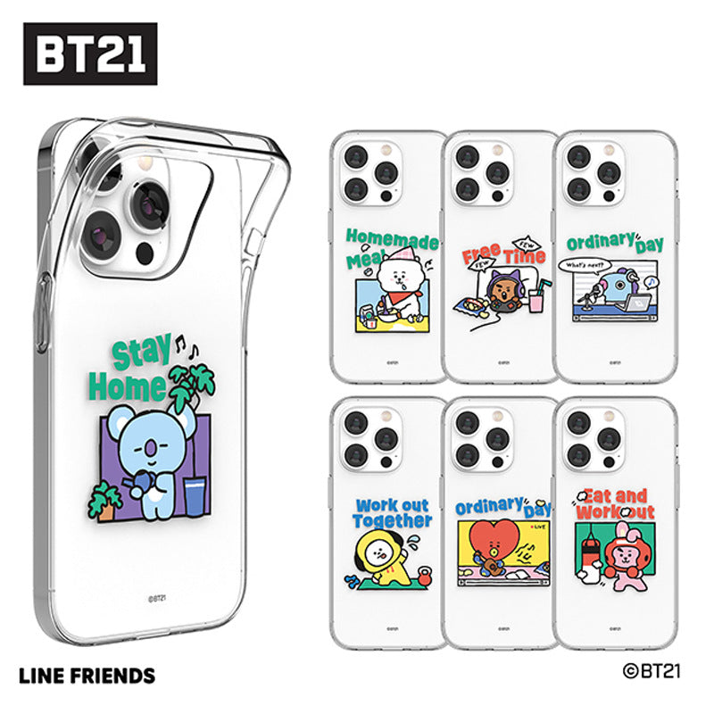 BT21 Home All Day Clear Case Cover