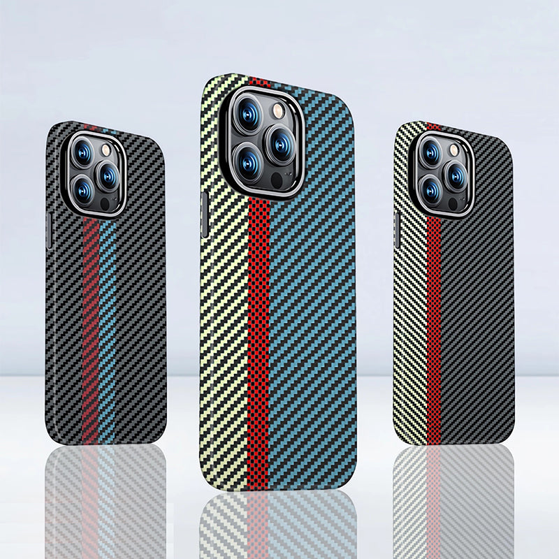 Oatsbasf Luxury Pure Carbon Fiber Case for Apple iPhone 15 series