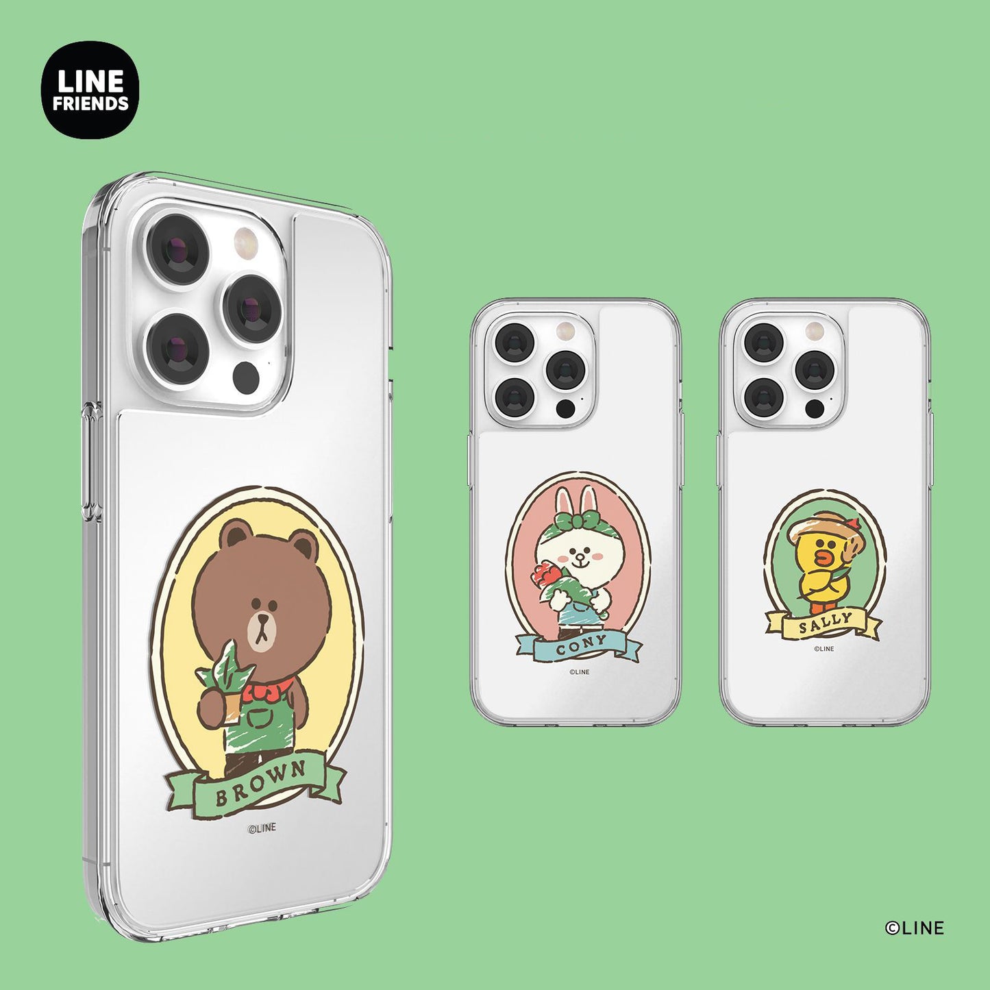 Line Friends Garden Mirror Case Cover