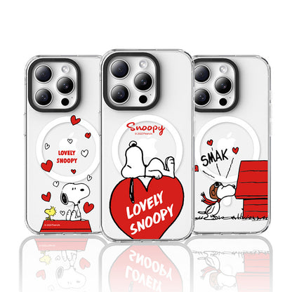 Peanuts Snoopy MagSafe Shockproof Clear Case Cover