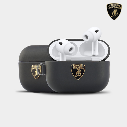 Lamborghini Genuine Leather Apple AirPods Case Cover
