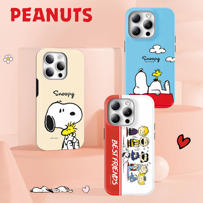 Snoopy Guard Up Shockproof TPU+PC Dual Layer Combo Case Cover