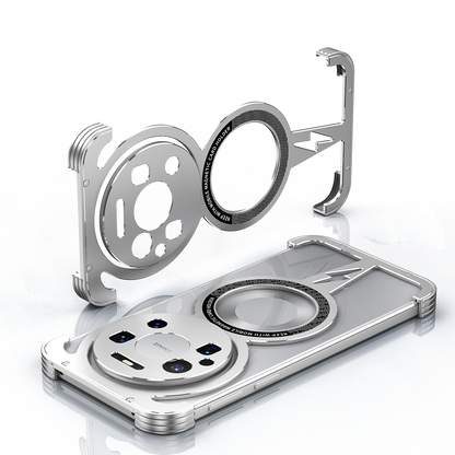 iy Bicolor Thor MagSafe Air Cushion Shockproof Kickstand Metal Case Cover