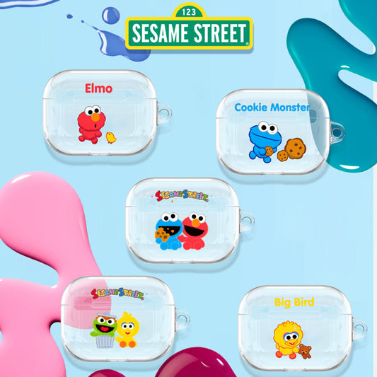 Sesame Street Clear Apple AirPods Charging Case Cover