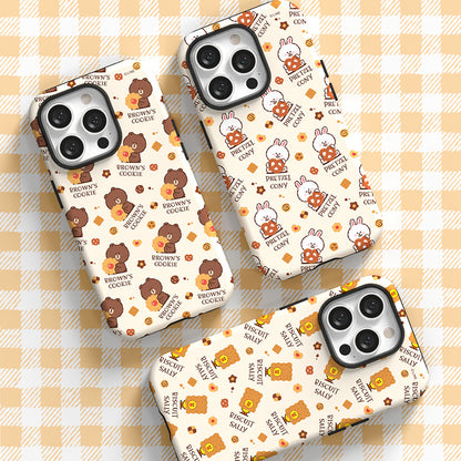 Line Friends Dessert Dual Layer TPU+PC Shockproof Guard Up Combo Case Cover