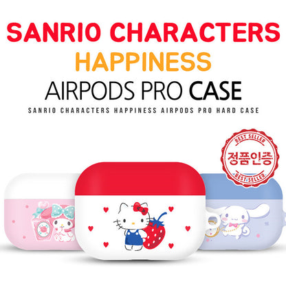 Sanrio Characters Happiness Hard Apple AirPods Charging Case Cover