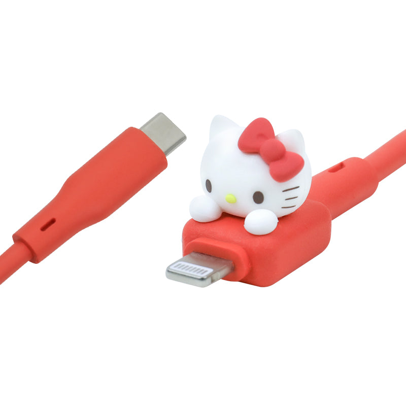 Sanrio Characters Prone PD Fast Charging Type-C to Lightning/Type-C Cable