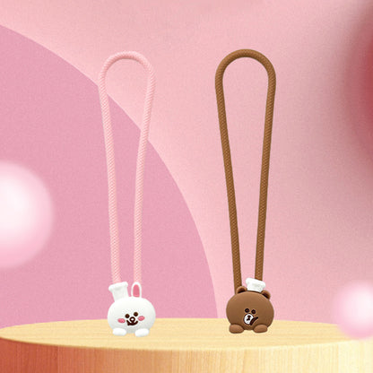 Line Friends Love Coffee Anti-lost Strap Phone Lanyard