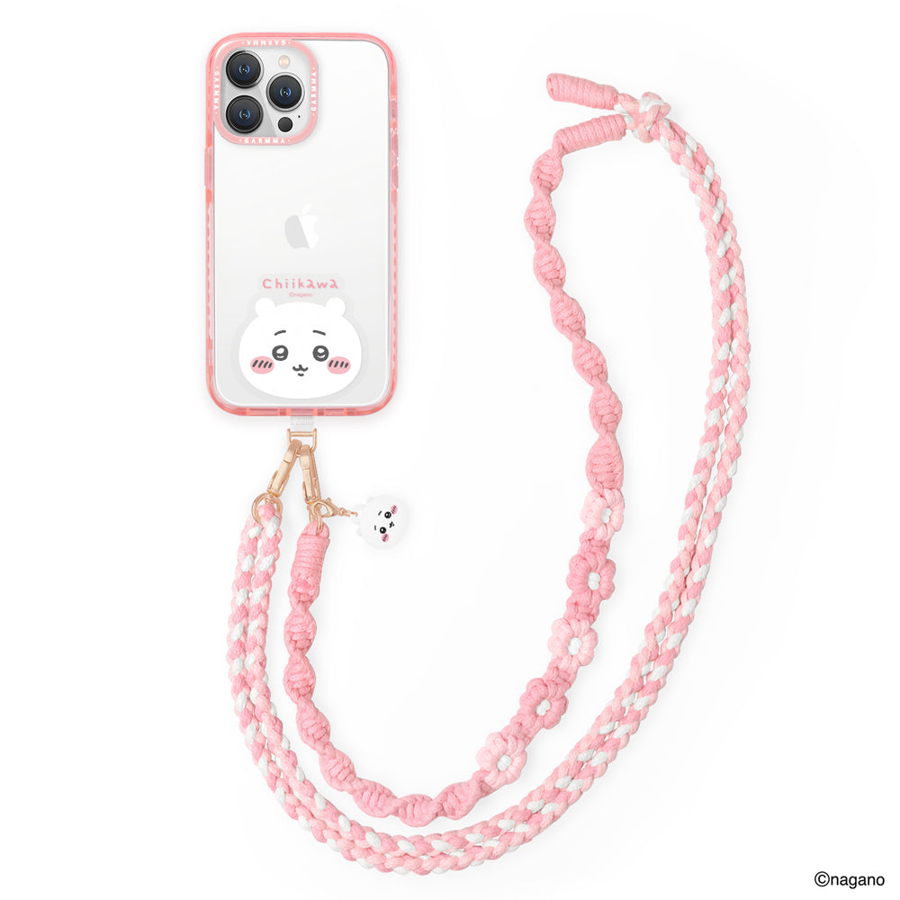 GARMMA Chiikawa Doll Charm Buckle Strap Braided Crossbody Phone Lanyard