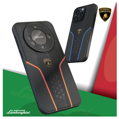 Lamborghini Genuine Leather Alcantara Phone Case - Huracan D19