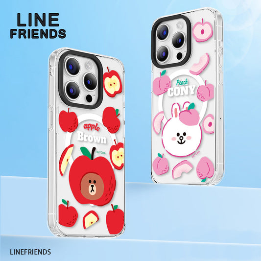 Line Friends Fruit MagSafe Shockproof Transparent Case Cover