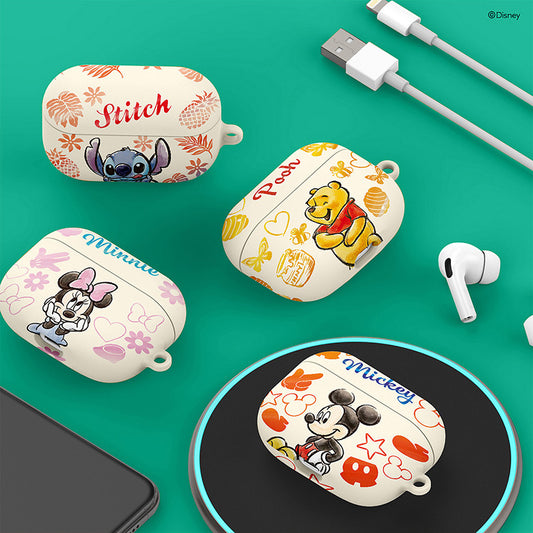 Disney Animation Sketch Apple AirPods Charging Case Cover