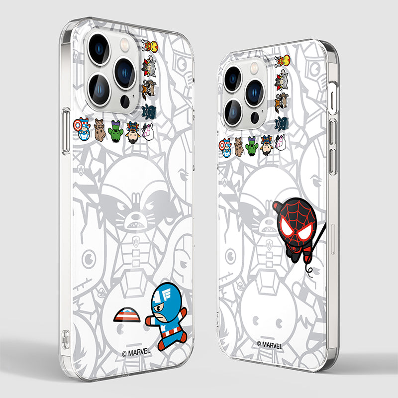 Marvel Avengers Cute TPU+PC Back Cover Case