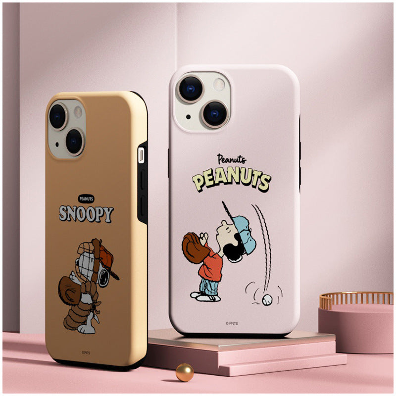 Snoopy Dual Layer TPU+PC Shockproof Guard Up Combo Case Cover