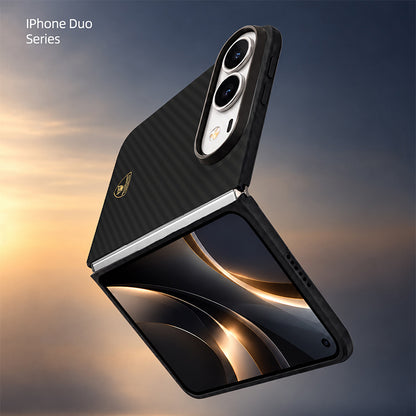 Lamborghini MagSafe Aramid Fiber Foldable Protective Case for iPhone Duo