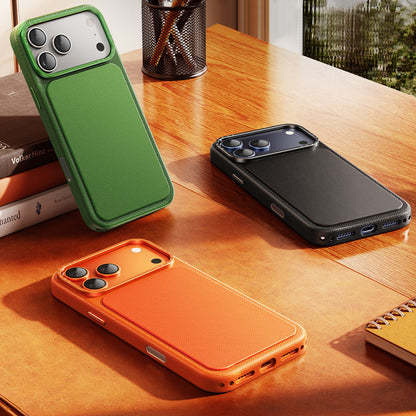 Oatsbasf Origin MagSafe Genuine Leather Capacitive Camera Button Case Cover