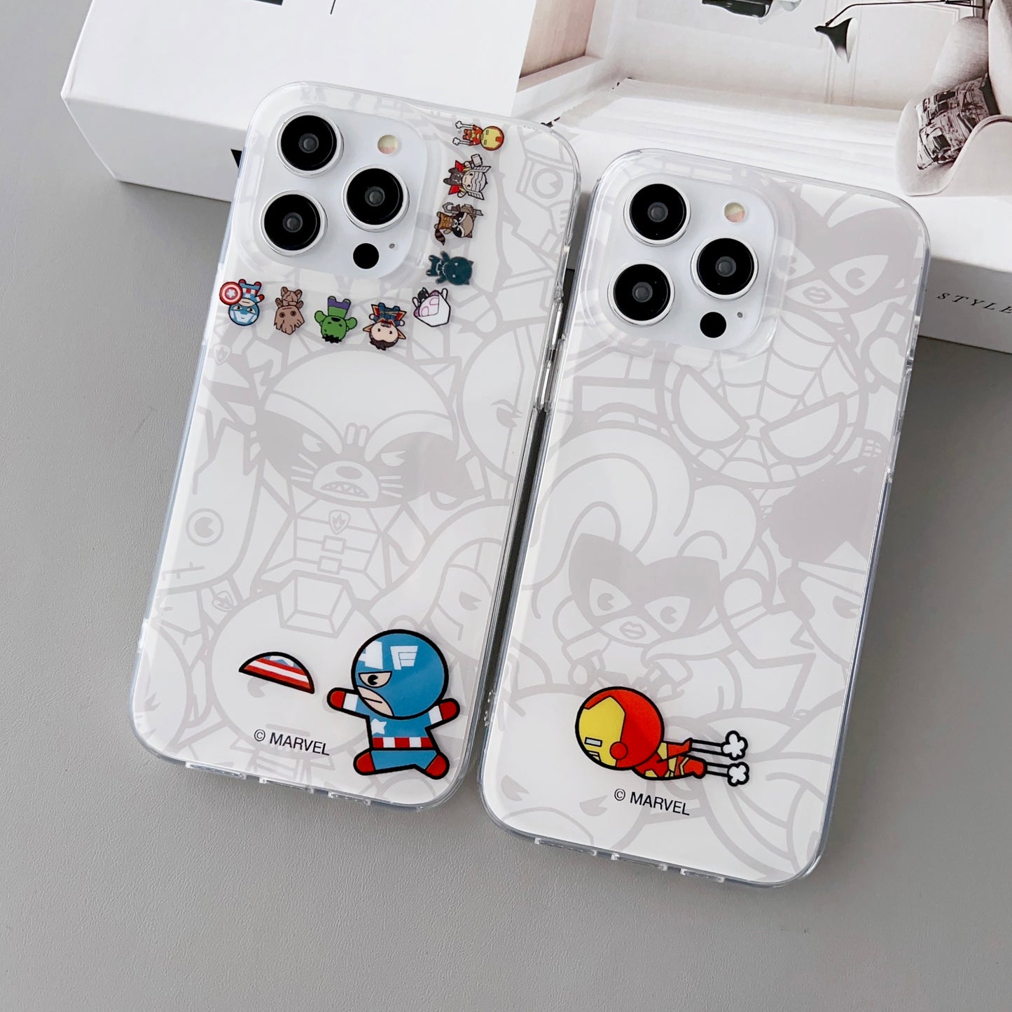 Marvel Avengers Cute TPU+PC Back Cover Case