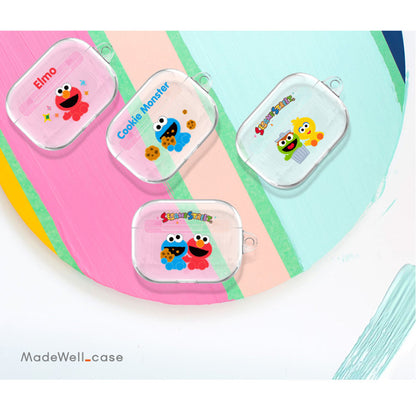 Sesame Street Clear Apple AirPods Charging Case Cover