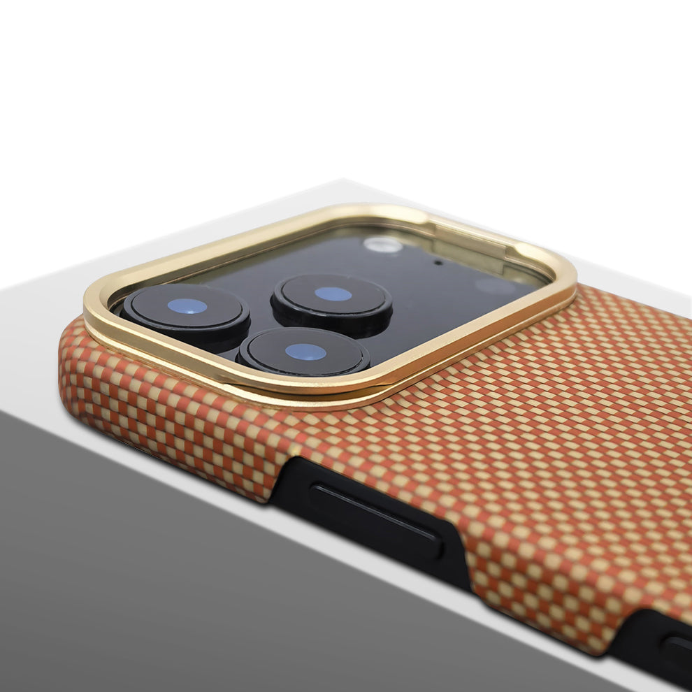 Armor King MagSafe Aramid Fiber Lens Stand Non-Slip Slim Light Case for Apple iPhone 17 series