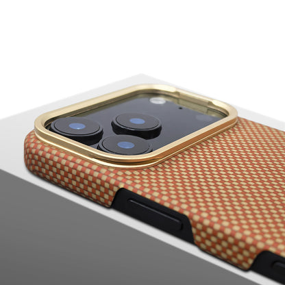 Armor King MagSafe Aramid Fiber Lens Stand Non-Slip Slim Light Case for Apple iPhone 17 series